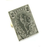 Giovanni Da Bologna Stamp Cufflinks (Greece)