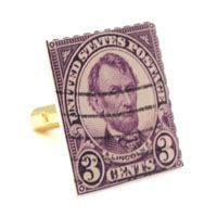 Lincoln Stamp Cufflinks