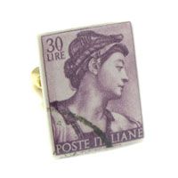 Michelangelo Stamp Cufflinks (Italy)