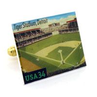 Tiger Stadium Stamp Cufflinks