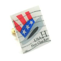 Top Hat Stamp Cufflinks (USA)