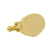 18KT Vermeil Oval Cufflinks