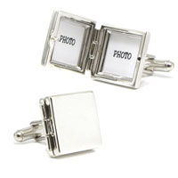 Sterling Locket Cufflinks