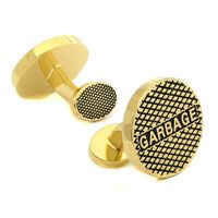 18KT Vermeil Garbage Manhole Cufflinks