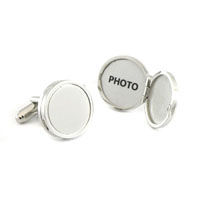 Sterling Locket Cufflinks