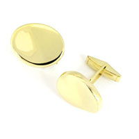 Vermeil Bean Cufflinks