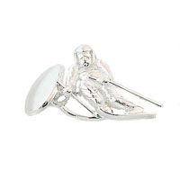 Sterling Skier Cufflinks