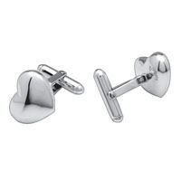 Domed Heart Cufflinks