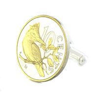 Kingfisher Coin Cufflinks (British Virgin Is.)