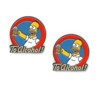 Homer's Ode to Alcohol Cufflinks