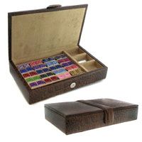 20 Pair Cufflinks Collector's Case