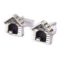 Sterling Dog House Cufflinks