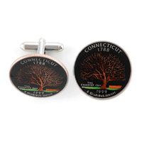 Connecticut Quarter Cufflinks