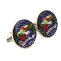 Nevada Quarter Cufflinks
