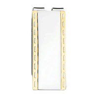 Two Tone Stitch Engraved Money Clip