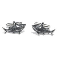 Gray Shark Cufflinks