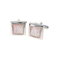 Mother of Pearl Checkered Cufflinks