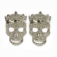 Crystal Crowned Skull Cufflinks