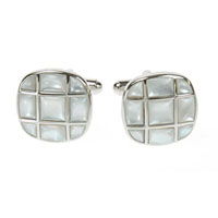 Mother of Pearl Button Back Cufflinks