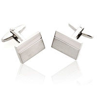 Two Tone Engravable Cuff Links