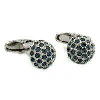Blue Crystal Ball Cufflinks