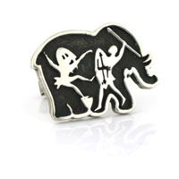 Elephant and Warrior Cufflinks