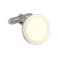 Round Engraveable Cufflinks