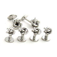 Sterling Silver Knot Stud Set