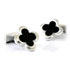 Sterling Cloverleaf Cuff Links