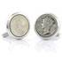 Sterling Mercury Dime Cufflinks