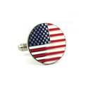 American Flag Circle Cufflinks