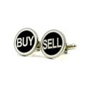 Buy and Sell Traders Cufflinks