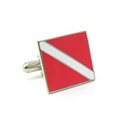 Scuba Dive Flag Cufflinks