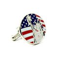 Lady Liberty & US Flag Cufflinks