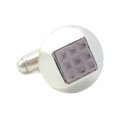 Amethyst Pyramid Sterling Cufflinks