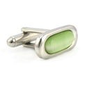 Green Fiber Optic Cufflinks