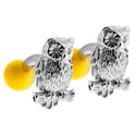 Owl Cat's Eye Cufflinks
