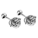 Skeleton Globe Cufflinks