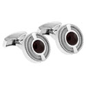Garnet Snake Border Cufflinks
