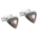 MOP Rotating Pyramid Cufflinks