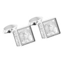 Silver Leaf Cufflinks