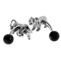 Bulls & Bear Cat's Eye Cufflinks