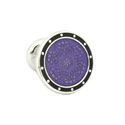 Purple Floral Cufflinks