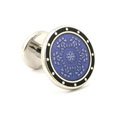 Blue French Floral Cufflink