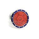 Orange Floral Cufflinks