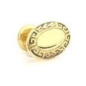 Black Border Oval Cufflinks