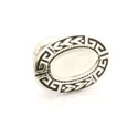 Black Border Oval Cufflinks