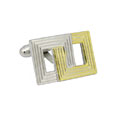 Interlocking Square Cufflinks