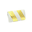 Gold and Silver Ribbon Cufflinks