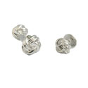 Silver Knot Stud Set